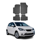 OMAC Alfombrillas De Coche para Seat Mii 2011-2025 Negro Goma 4Pza